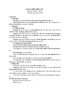 Giáo án Khoa học tự nhiên 6 sách Kết nối tri thức với cuộc sống Bài 41