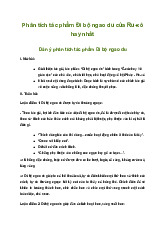 Văn mẫu lớp 8: Phân tích tác phẩm Đi bộ ngao du