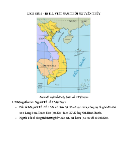Lịch sử 10 bài 13: Việt Nam thời nguyên thủy
