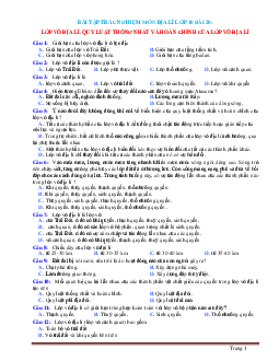 Trắc nghiệm địa 10 bài 20: lớp vỏ địa lí - Quy luật thống nhất và hoàn chỉnh của lớp vỏ địa lí