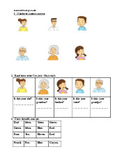 Bài tập bổ trợ family and friends 2 national edition unit 1 | Môn Ngữ pháp căn bản 1 - Đại học Cần Thơ