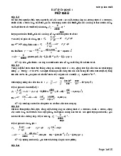 Bài tập Cơ học lưu chất - Cơ học lý thuyết | Trường Đại học Khoa học tự nhiên, Đại học Quốc gia Thành phố Hồ Chí Minh