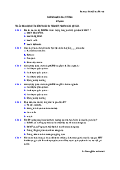 Trắc nghiệm về Mạng máy tính | Đại học Bách Khoa Hà Nội