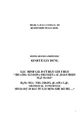 Hướng dẫn ĐA KTXD 2023 - Đồ án KTXD mới | Đại học Xây Dựng Hà Nội
