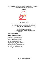 Bài tiểu luận Định giá Tập đoàn Hòa Phát môn Định giá doanh nghiệp | Học viện Công Nghệ Bưu Chính Viễn Thông