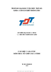 Đề cương môn cấu trúc máy tính và vi xử lý- Trường Đại học bách khoa - Đại học đà nẵng.