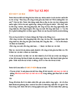 Tồn tại xã hội và ý thức xã hội | Đại học sư phạm Hà nội