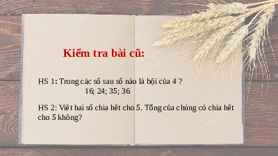 Bài 8.Quan hệ chia hết và Tính chất (T2) | Bài giảng PowerPoint Toán 6 | Kết nối tri thức