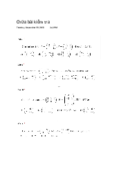 Chữa bài kiểm tra môn Lý thuyết Xác suất | Đại học Sư Phạm Hà Nội