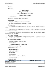 Giáo án môn Tiếng anh lớp 4 - Unit 6: Our school facilities | Bộ sách Global Success | Tiểu học ( Chương trình mới)