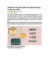 Vở bài tập Toán lớp 5 bài 116 Luyện tập chung có đáp án chi tiết