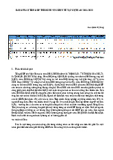 Bảng Phân Tích GDP Theo Khu Vực Kinh Tế Tại Việt Nam 2018-2022 môn Kinh tế vi mô 1 | Học viện Tài chính
