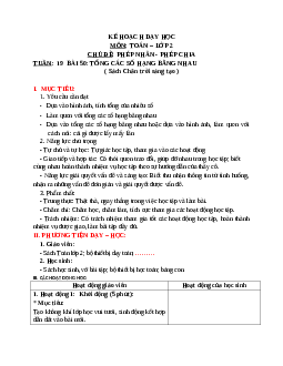 Giáo án Toán 2 sách Chân trời sáng tạo (cả năm) | Tuần 19 | Tiết 3