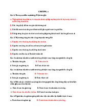 Trắc nghiệm chương 4 Thị trường trong Marketing | Marketing căn bản