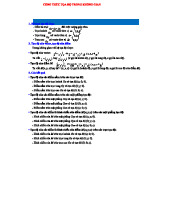 Công Thức Oxyz: Tài Liệu Tự Học Toán Cơ Bản