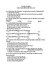 Ôn tập trắc nghiệm nâng cao môn Công nghệ thông tin | Trường Đại học Nam Cần Thơ