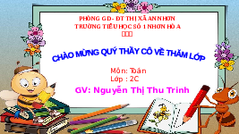 Giáo án điện tử Toán 2 Chương 3 Cánh diều: Em ôn lại những gì đã học trang 40 (tập 2)