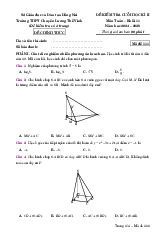 Đề cuối kì 2 Toán 11 năm 2024 – 2025 trường chuyên Lương Thế Vinh – Đồng Nai