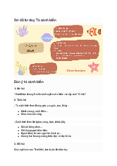 Tập làm văn lớp 5: Tả cảnh biển (Sơ đồ tư duy)