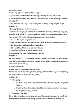 Giải sách giáo khoa môn Lịch sử 6 Bài 15 Đời sống của người Việt thời Văn Lang, Âu Lạc | Chân trời sáng tạo