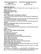 Đề cương học kỳ 2 Toán 10 năm 2024 – 2025 trường THPT Sơn Động 3 – Bắc Giang