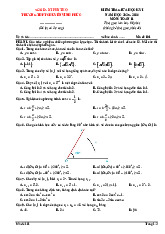 Đề giữa kỳ 1 Toán 11 năm 2025 – 2026 trường THPT chuyên Vĩnh Phúc – Phú Thọ