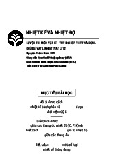 Chủ đề Vật lý nhiệt - Nhiệt kế Nhiệt độ | Lý thuyết môn Vật lí 12