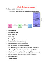 Các kiến trúc song song - Phân loại và Ứng dụng trong CNTT. Các kiến trúc song song - Phân loại và Ứng dụng trong CNTT