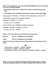 Giải bài tập Chương 1 Môn Nguyên lý kế toán | Đại học Kinh Tế Quốc Dân
