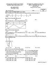 Đề thi giữa kỳ 1 Toán 12 năm 2025 – 2026 trường THPT Phan Đăng Lưu – TP HCM