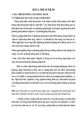 Bài 3: Khái Niệm Và Các Phương Pháp Thành Lập Khái Niệm môn Pháp luật đại cương | Trường đại học Mở Hà Nội