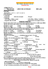 Đề Cương Ôn Tập Giữa Kỳ 1 Tiếng Anh 8 Global Success 2025-2026