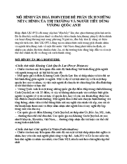 Môn hình văn hóa Hofstede của thị trường và người tiêu dùng vương quốc Anh