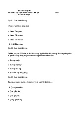 Trắc nghiệm hệ điều hành | Đại học Kinh tế kỹ thuật công nghiệp