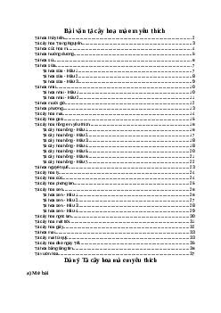 Tập làm văn lớp 4: Tả cây hoa mà em yêu thích Tiếng việt 4 Chân trời sáng tạo