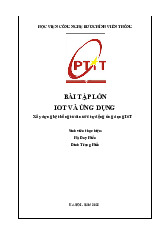 Báo cáo đề tài lớn Iot: Hệ thống tưới nước tự động 2025 | Iot và ứng dụng | Học viện Công nghệ Bưu chính Viễn thông