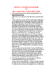 Chương 3: Tư tưởng Hồ Chí Minh về độc lập dân tộc | Trường Đại học Công nghệ, Đại học Quốc gia Hà Nội