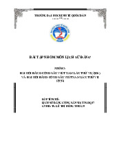 Đại hội đảng cộng sản Việt Nam lần thứ VI (1986) và đại hội đảng cộng sản Việt Nam VII (1991) | Bài tập nhóm môn Lịch sử đảng cộng sản Việt Nam