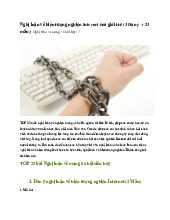 Nghị luận về hiện tượng nghiện Internet của giới trẻ - Ngữ văn 12