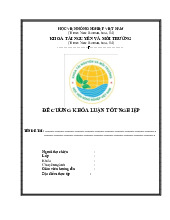 Đề cương khóa luận tốt nghiệp môn Cơ sở Toán cho các nhà kinh tế 1 | Học viện Nông nghiệp Việt Nam