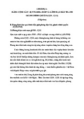 CHƯƠNG 1: ĐẢNG CỘNG SẢN VIỆT NAM RA ĐỜI VÀ LÃNH ĐẠO ĐẤU TRANH GIÀNH CHÍNH QUYỀN (1930 - 1945)- Đề cương môn lịch sử Đảng –Trường Đại học Hoa Sen