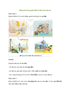 Công nghệ 8 Bài 8: An toàn điện - Chân trời sáng tạo