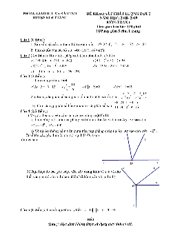 Đề KSCL Toán 6 đợt 2 năm 2018 – 2019 phòng GD&ĐT Kim Thành – Hải Dương