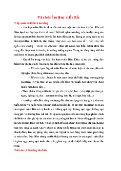 Văn hóa ẩm thực miền Bắc