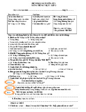 Đề thi giữa học kỳ 1 môn Tiếng Việt lớp 2 năm học 2024 - 2025 - Đề số 4 | Bộ sách Cánh diều