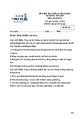 Kiểm tra học kì Mùa Đông năm 2025 - 2026 Tin học 9 - Đề số 01