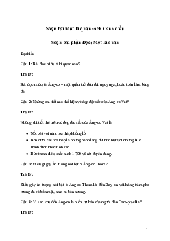 Soạn bài Một kì quan (trang 103) | Tiếng Việt lớp 3 Cánh diều