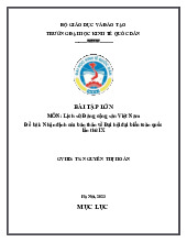 Nhận định của bản thân về Đại hội đại biểu toàn quốc lần thứ IX | Bài tập lớn môn Lịch sử đảng cộng sản Việt Nam