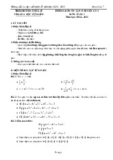 Đề cương cuối học kì 2 Toán 7 năm 2024 – 2025 trường THCS Độc Lập – Thái Nguyên