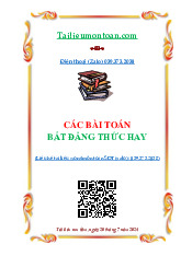 Tổng hợp bài tập: Các bài toán bất đẳng thức môn Toán 10